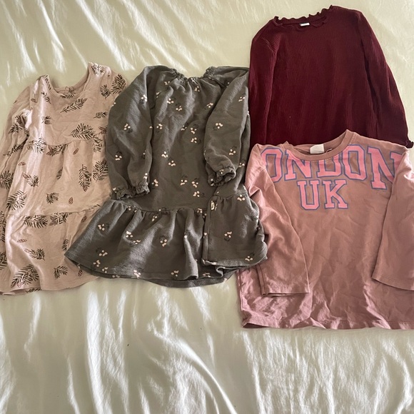 Girls' Long Sleeve Dresses and Tops bundle - Picture 1 of 5